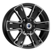 7x17/6x139,7 ET30 D106,1 Севенна (КС726) Алмаз черный K&K