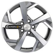 7x17/5x112 ET43 D57,1 KHW1712 (Karoq/Octavia/Passat/Tiguan) Gray-FP Khomen Wheels