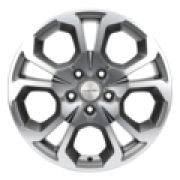 6,5x17/5x114,3 ET50 D66,1 KHW1711 (Arkana/Kaptur) Gray-FP Khomen Wheels