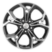7x17/5x114,3 ET39 D60,1 KHW1702 (RAV4) Black-FP Khomen Wheels