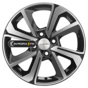 6x15/4x100 ET50 D60,1 KHW1501 (Vesta) Black-FP Khomen Wheels