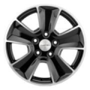 6,5x16/5x114,3 ET50 D66,1 KHW1601 (Renault/Nissan) Black-FP Khomen Wheels