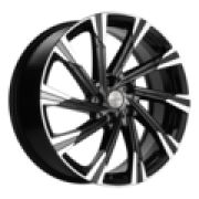 7,5x19/5x108 ET46 D63,4 KHW1901 (Tugella) Black-FP Khomen Wheels