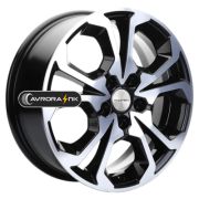 7x17/5x108 ET43 D65,1 KHW1711 (DFM AX 7) Black-FP Khomen Wheels