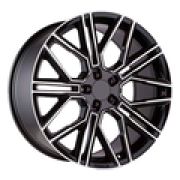 9,5x21/5x112 ET37 D66,6 KHW2101 (Front) Black-FP Khomen Wheels