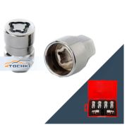 Гайка секретная M12x1,5 (35), конус, закрытая, 4+2 ключа, CH, L2207 Anmax Anmax