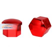 Комплект пластиковых колпачков hex21, blister 20+1, RED, JN-9966 LS LS