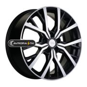 7x18/5x112 ET43 D57,1 KHW1806 (Kodiaq/Tiguan) Black-FP Khomen Wheels