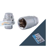 Гайка секретная M12x1,5 32, пш, закрытая, 4+2 ключа, CH, H-30705SP LS