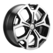 6,5x17/5x120 ET55 D65,1 KHW1710(2) (VW Transporter) Black-FP Khomen Wheels