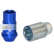 Гайка M12x1,5 (44) внешний спец алюминиевая blue 20+1 ключ (КИТАЙ) AL116 LS