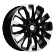 8x20/6x139,7 ET28 D78,1 KHW2010 (Chevrolet Tahoe) Black-FP Khomen Wheels