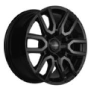 8x17/6x139,7 ET30 D106,1 KHW1723 (JAC T6 Pickup) Black Khomen Wheels