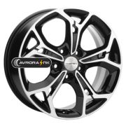 7x17/5x114,3 ET37 D66,5 KHW1702 (Jolion) Black-FP Khomen Wheels