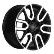 8x17/6x139,7 ET25 D106,1 KHW1723 (LC Prado/Lexus GX) Black-FP Khomen Wheels